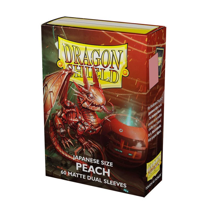 Dragon Shield Japanese Dual Sleeves Matte Peach